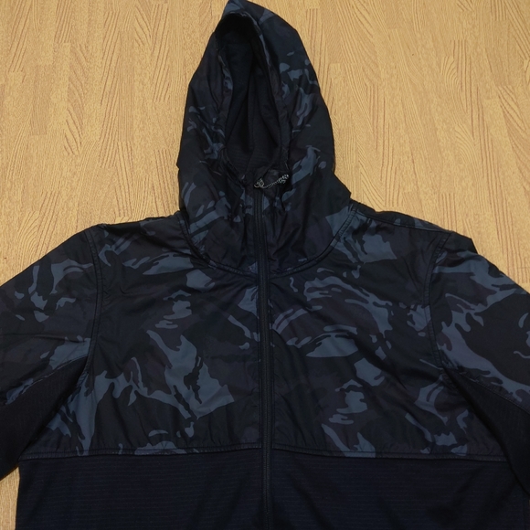 The North Face Jacket Men's Medium Camouflage Black Green Full Zip Hoodie - Picture 3 of 15